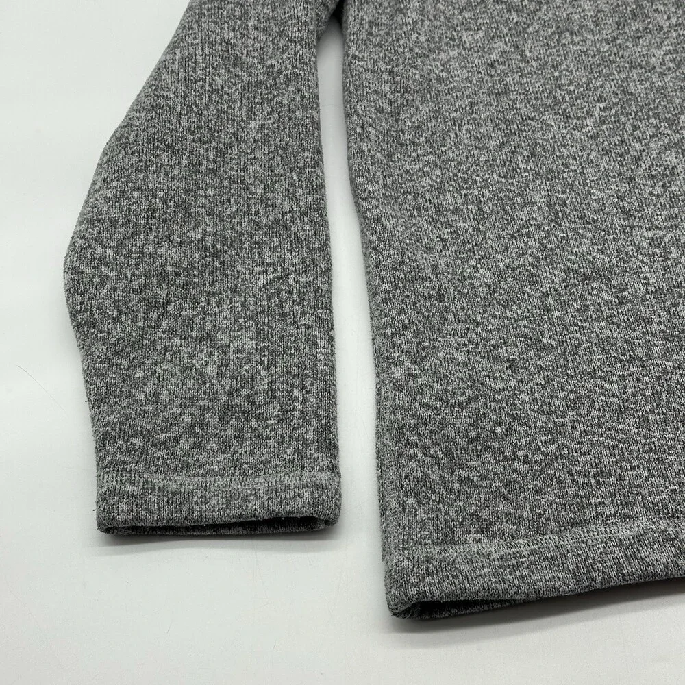 The North Face Gordon Lyons Mens Size Large Gray Fleece 1/4 Zip Pullover Sweater